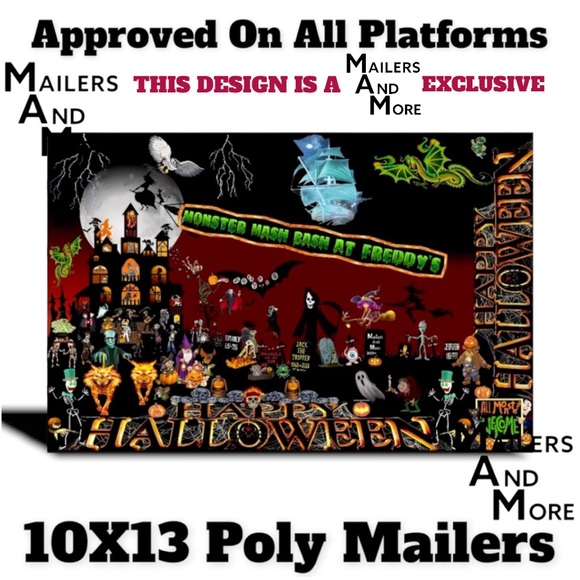 50 10X13 Poly Mailers HALLOWEEN Envelopes PRICE FIRM Fall - Picture 8 of 12